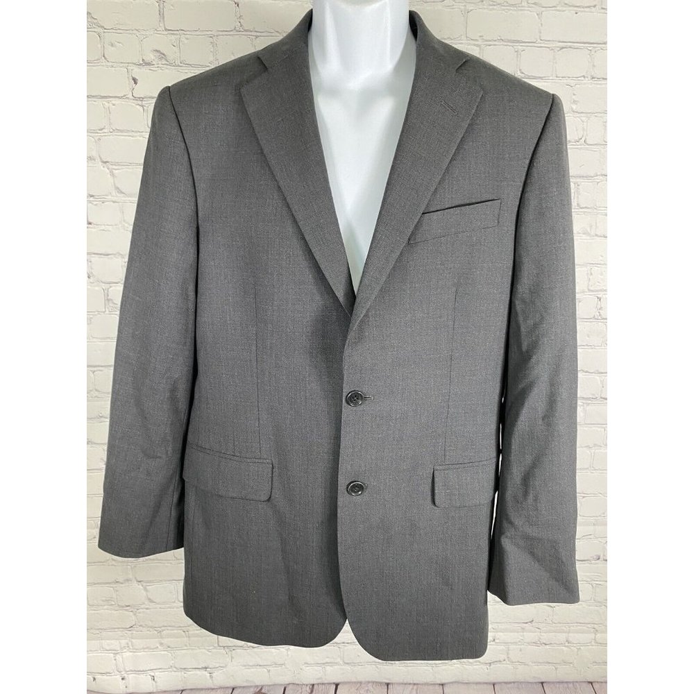 Brooks Brothers “346” Wool Blend Stretch Dark Blue Two Button Blazer Jacket 39R